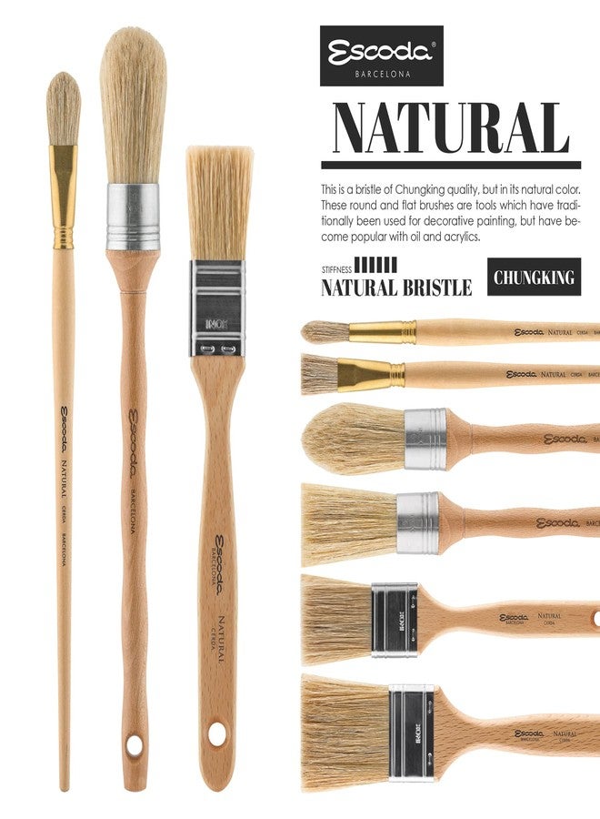Escoda 783483000 Natural Chungking Hog Bristle Brush, 30 mm - Image 4
